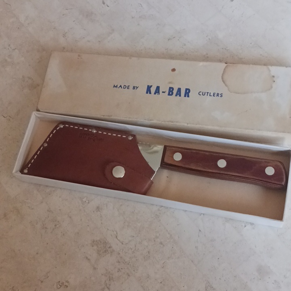 Vintage/collectable "Sawtooth Cleaver" By KA-BAR CUTLERS,New York, Read Below... - Picture 10 of 11